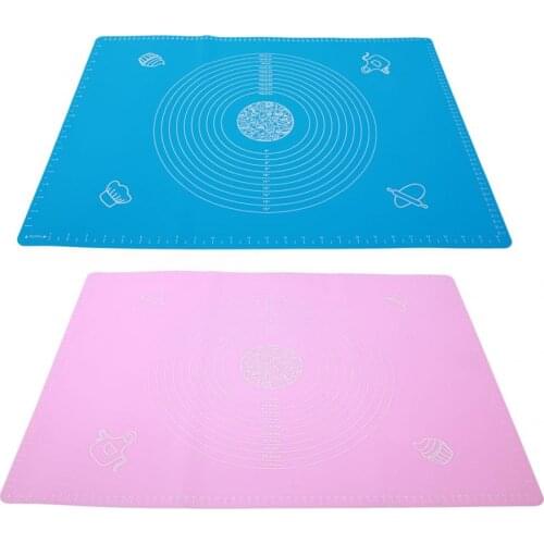 Silicone Non-Stick Rolling Kneading Dough Pad Mat Kitchen Baking Accessories Sheet Pizza Dough Non-Stick Maker Holder