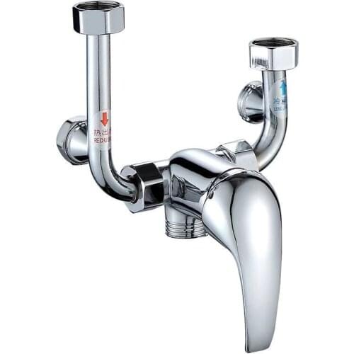 Universal Electric Water Heater Mixing Valve U-shaped Shower Faucet Switch Hot and Cold Water Faucet Anti-rust and Durable H8246