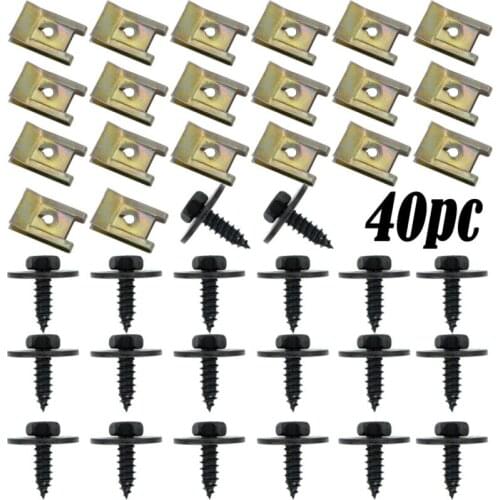 U Nut Mud Flaps Clips For BMW Speed Fastener Hex Screw Metal Clip Sheet New High quality