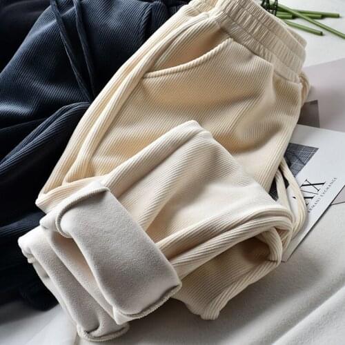 YGhan Women's Corduroy Trousers