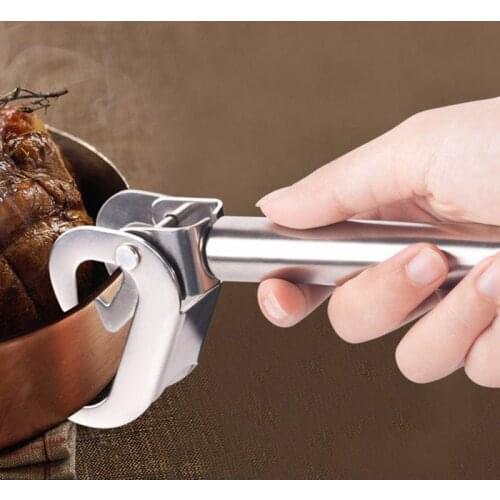 Hot Bowl Clamp Pot Gripper Clip Pan Plate Dish Tongs Bowl Holder Kitchen Helper Anti-scald Insulation Handle Kitchen Gadgets