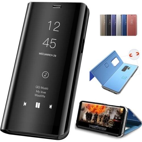 Smart Mirror Flip Phone Cases For Samsung Galaxy A51 A71 A50 A70 A10 A40 A21S A20 A20E A30S A31 A41 M21 M31S A32 A52 A72 5G Case