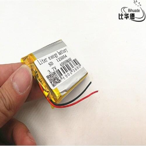 10pcs 2019 new batteries 3.7V 4000mAh 125054 lithium polymer battery MP3 MP4 navigation instruments small toys