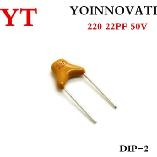 1000pcs/lot 22PF 50V 220 Radial leads Leaded Multilayer Ceramic Capacitor Best quality