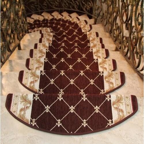 2019 13-Pieces Stair Carpet Sets Slip Resistance Stair Tread Mats Step Rug For Stair 24X74cm Fit For 25cm Width Stair