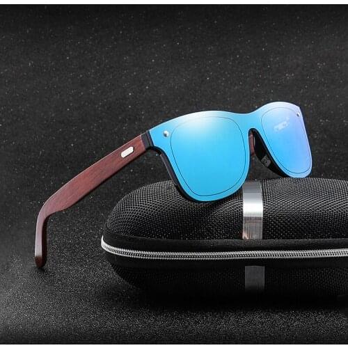 2019 Square 100% Real Wooden Arms Sunglasses Women Retro Outdoor Driving Goggles Men Fashion Wood UV400 Gafas de sol