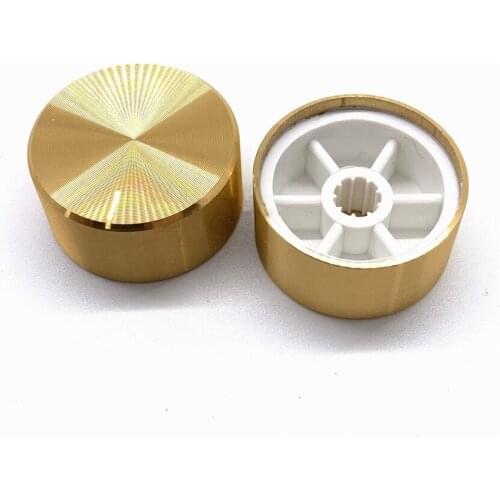 25*13mm Aluminum Alloy Potentiometer Knob Cap Volume Control Knob Hat Rotation Switch