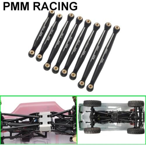 8pcs Metal pull bar 41mm 51mm 58mm For 1/24 RC model car Axial SCX24 C10 Frame Pull rod installation Upgrade parts