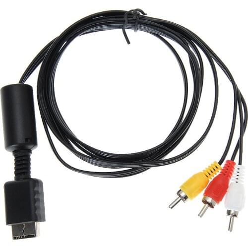 1.8m 6FT Audio Video AV to RCA Cable For Sony PlayStation 2 3 PS2 PS3 PlayStation SYSTEM Game Console Gaming AV Cable New