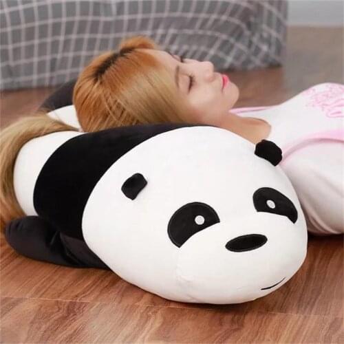 Big lovely plush lying panda toy soft panda pillow doll gift about 90cm 2568