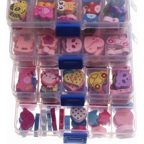 DIY 1 Box Wooden Beads Multicolor Many Pattern Optional Spacer Wood Beads For Jewelry Making DIY Baby Rattle