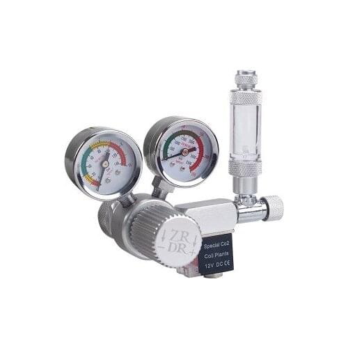 WYIN DC12V CO2 Regulator Double stage Regulator Check Valve Bubble Counter Solenoid Valve For Plant tank Aquarium