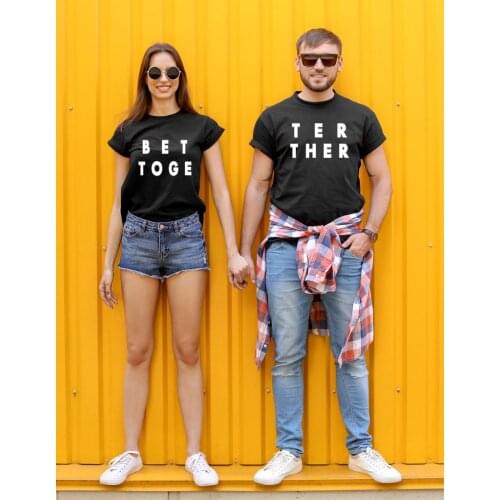 Skuggnas Better Together Couple T-shirts Valentines Day Gift t-shirts Couple Matching Shirts Couples shirts Gift For Her Him