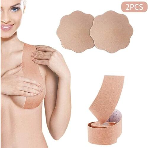 Sexy Push Up Bra Pads For Women Adhesive Breast Lift Up Tape Silicone Sticky Bra Boob Tape Invisible Strapless Bralette Stickers