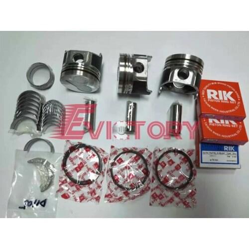 For kubota D1105 rebuild overhaul kit piston + piston ring + engine bearing