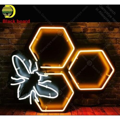 Beautiful Neon Night sign for Bee Iconic Restaurant wall room Handcraft hotel custom Lamp advertise Letrero Neon enseigne lumine