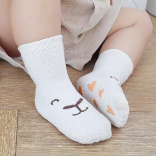 Newborn Infants Anti Slip Long Sock With Animal Print Kid Toddler Spring Children Things For Boy Girl Cute Sock Baby Accessories