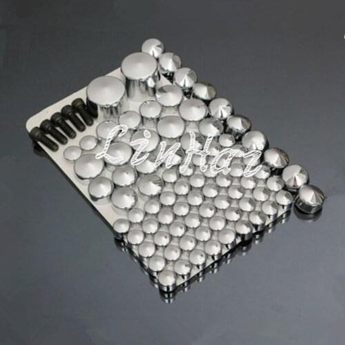 One Set Chrome Bolt Toppers Kit for 2007-2013 Harley Softail Twin Cam models