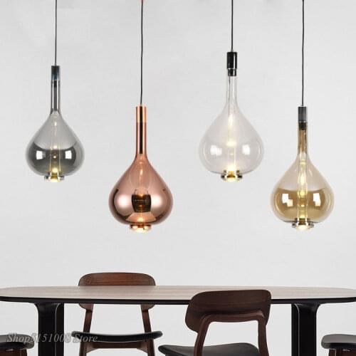 Noridc Pendant Lights Luxury Glass Wine Bottles kitchen hanging lamps Bar modern for Dining Living Room home decor Led Luminaire