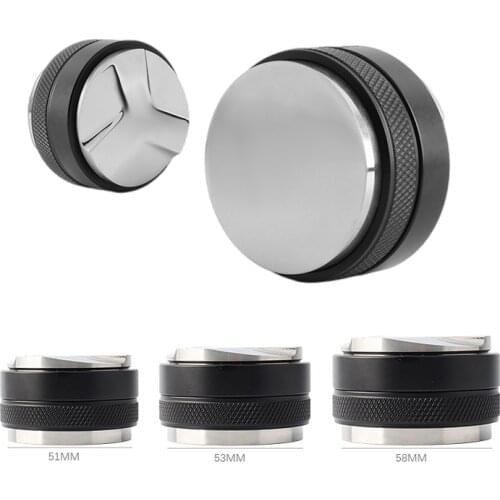 51mm/53mm/58mm Espresso Tamper Distributor Dual Head Coffee Leveler Adjustable Depth-Professional Espresso Hand Tampers