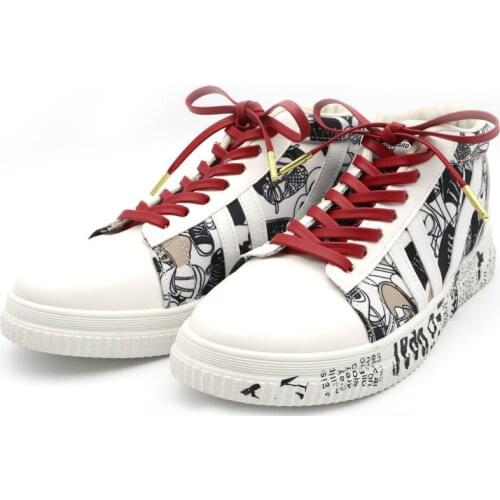 Luxury Flat Genuine Leathern Shoestring Premium Goatskin Waterproof string Leisure Lacet For Leather Shoes Dress