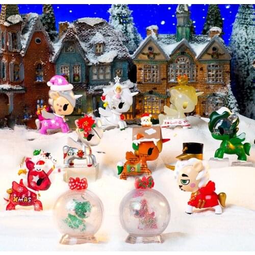 Christmas toy authentic unicorn holiday party series Blind Random box trend kid doll gift computer desktop decoration