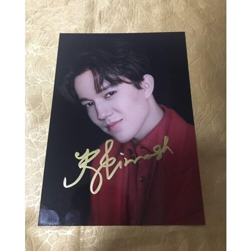 Hand signed iD Dimash Kudaibergen autographed photo 5*7 free ship autograph 022020C