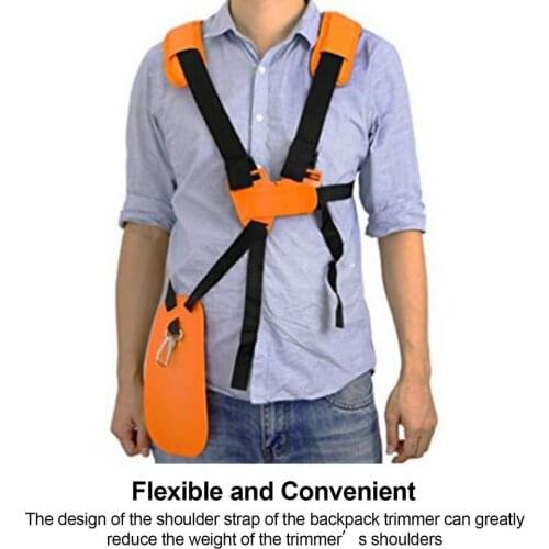 Garden Trimmer Shoulder Strap Durable Adjustable Easy To Install Harness Strap For Brushcutter Lawn Mower Chainsaw