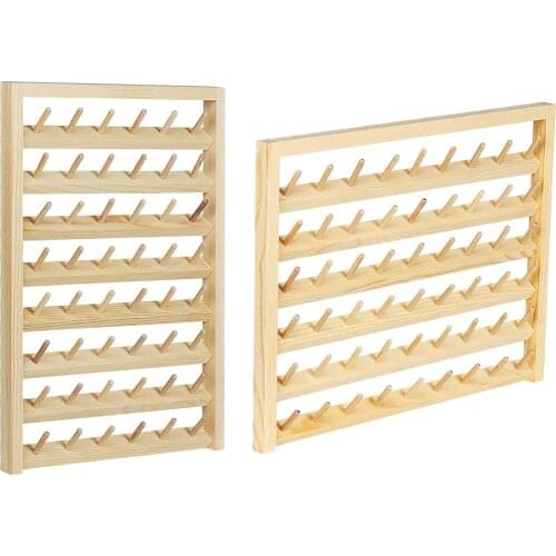 Multi Spool Sewing Thread Rack Holder, Wall-Mounted Thread Holder Organizer for Sewing, Embroidery, Quilting, Hair Braiding