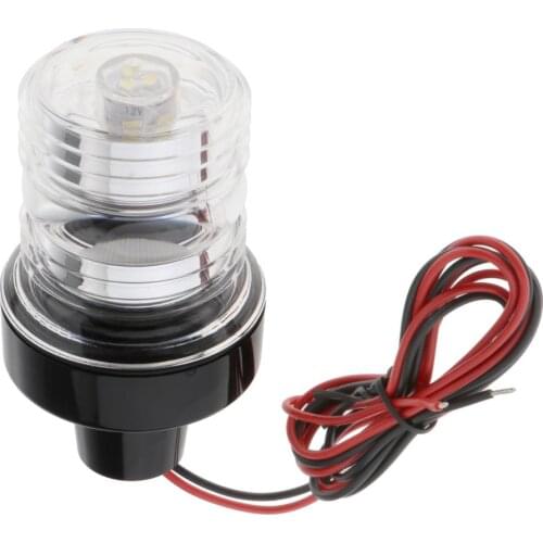 Marine Boat All Around LED Fixed Mount Navigation Light 12V-24V DC Waterproof