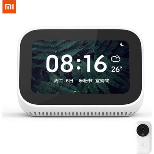 Xiaomi AI Touch Screen Bluetooth 5.0 Speaker Digital Display Alarm Clock WiFi Smart Connection Speaker Mi speaker