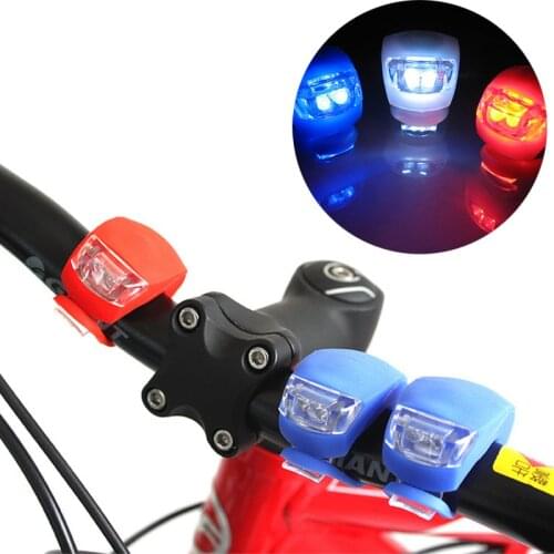 New Bicycle 3 Mode Flash Silicone Rear LED Light Bicycle Rear Tail Light Mountain Bike Lamp Waterproof Light Bicycle Accessories
