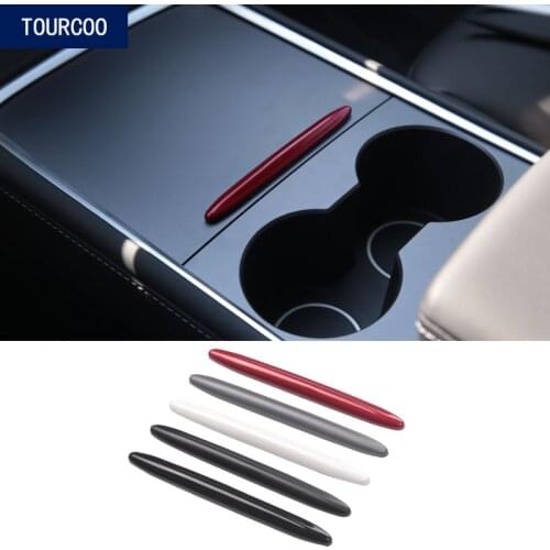 For Tesla Model 3 2021 Model Y Central Console Slide Cover Button Protective Cover Car Interior Modification Accessories