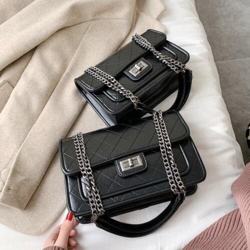 Women Handbag 2020 New Korean Fashion Casual Plaid Chain Shoulder Messenger Bag Famous Classic Brand Designer Crossbody Bag
