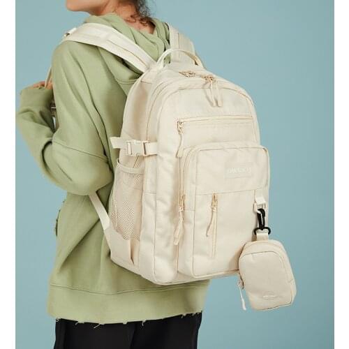 Female Student Backpack Korean Style Small Fresh Schoolbag Female Middle School Student College Student Large-capacity Backpack