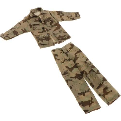 1/6 Clothing Soldier Uniforms for 12 'male Doll Action Figure Body