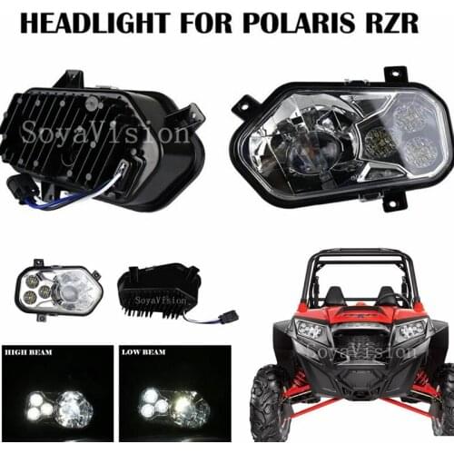 1Set ATV UTV Light Accessories Projector Headlights Polaris Ranger / Sportsman LED Headlight Kit For Polaris Ranger Side X Sid