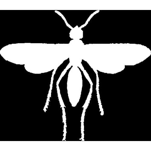 13.8CM*11.9CM Dazzling Minimalist Insect Caricature Ant Lovely Vinyl Decal Cute Car Sticker Black/Silver C19-1436
