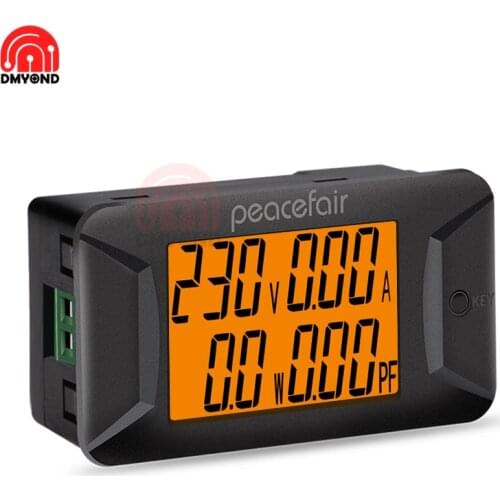 AC 40-400V 100A Digital Multimeter Voltage Current Power Meter Electrical Instrument Power Factor Meter Wattmeter PZEM-028
