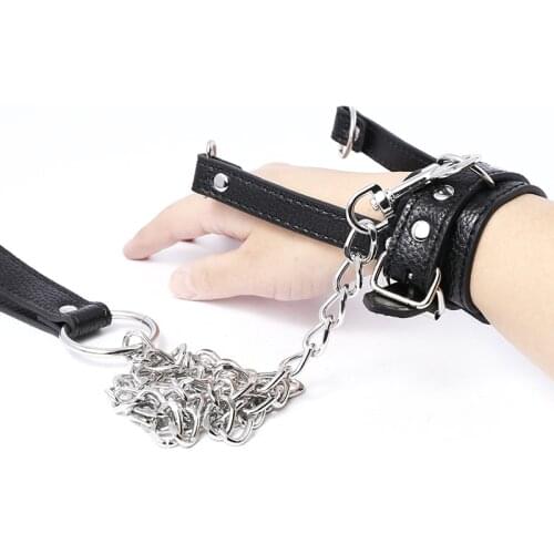 Ball Stretcher With Leash Leather Cock Ring Leash Weight Bondage Restraint Harness Strap on Penis Sex Toy for Gay Men