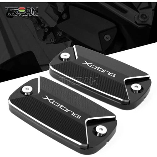 CNC Aluminum Motorcycle Accessorie Front Clutch Brake Fluid Reservoir Cap Cover For KYMCO XCITING 250 300 350 400 400S 500