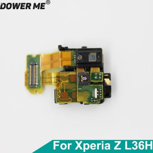 Dower Me Audio Headphone Earphone Headset Jack Plug Port Light Proximity Sensor Flex Cable For Sony Xperia Z L36H C6603 C6602