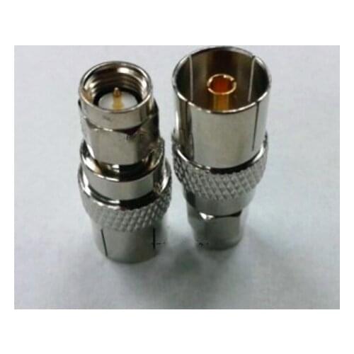 10PCS IEC PAL DVB-T TV Female Jack To SMA Plug Male Connector