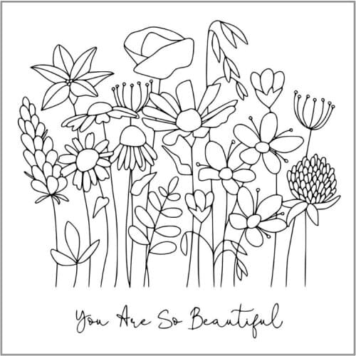 Beautiful Flowers DIY Silicone Clear Stamp Cling Seal Scrapbook Embossing Album Decor