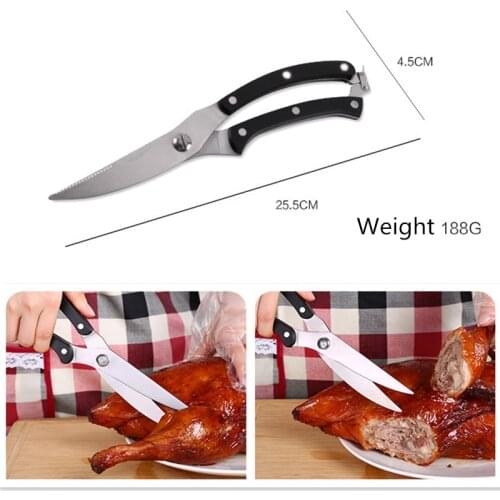Kitchen Shears Knives Household Scissors Spring Poultry Shears Heavy Duty Stainless Steel Poultry Chicken Bone Scissors