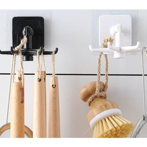 Kitchen Hook Organizer Bathroom Hanger Wall Dish Drying Rack Lid Holder Kitchen Accessories Storage Cupboard Shelf