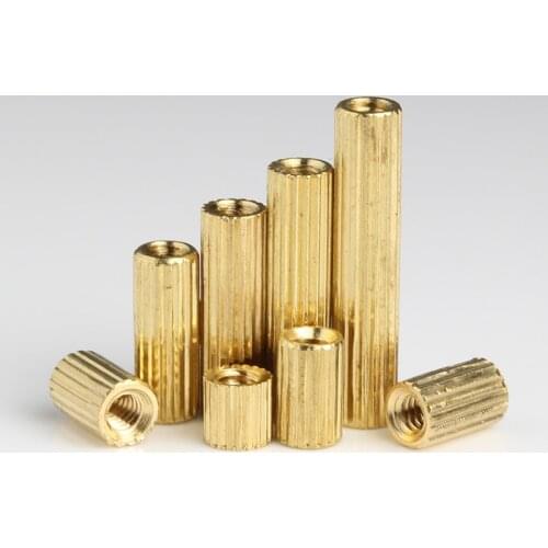 M2 Brass Male Female Standoff Pillar Mount Threaded PCB Motherboard PC Computer Round Spacer Hollow Bolt Screw Long Nut