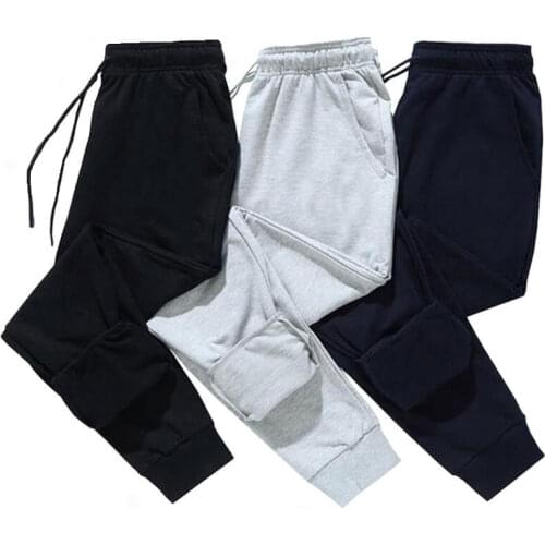Mens Joggers Casual Pants Fitness Running Sweatpants Cotton Trackpants Gyms Bodybuilding Trousers