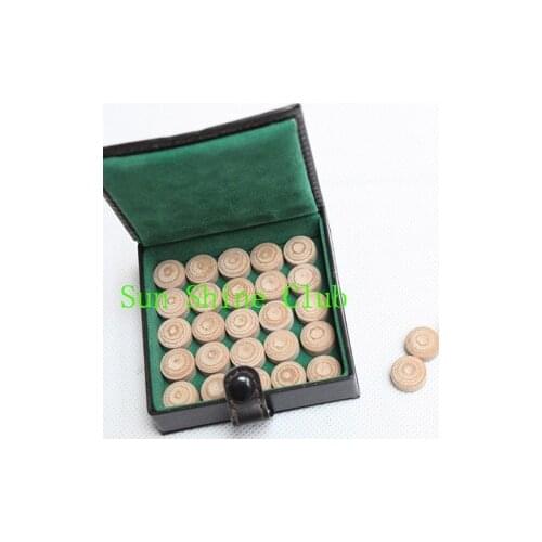 Free shipping 50pcs/lot Original First Class Taiwan 13mm Billiards Pool cue tips M/H pigskin leather cue tips Billiards supplies