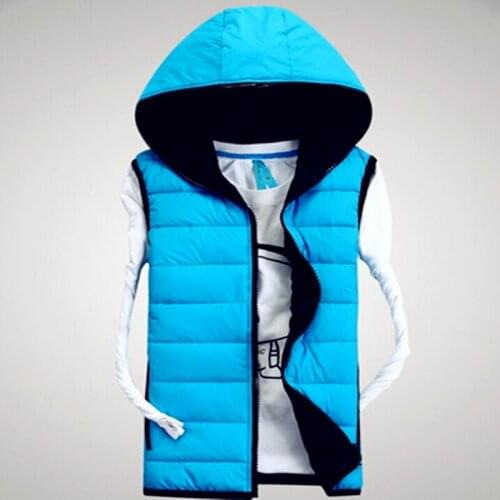 New fashion autumn and winter lovers down cotton vest cotton vest outerwear with a hood kaross